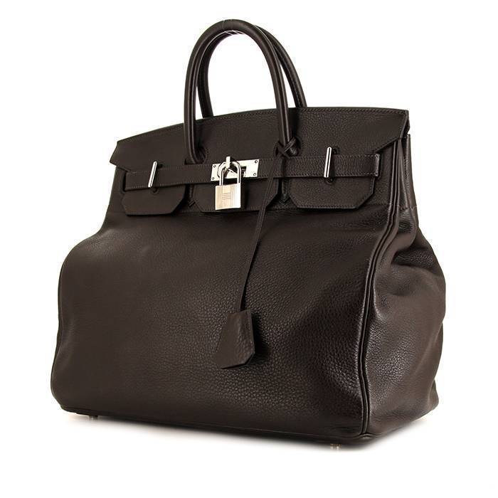 Haut à courroies leather travel bag Hermès Black in Leather - 36872717