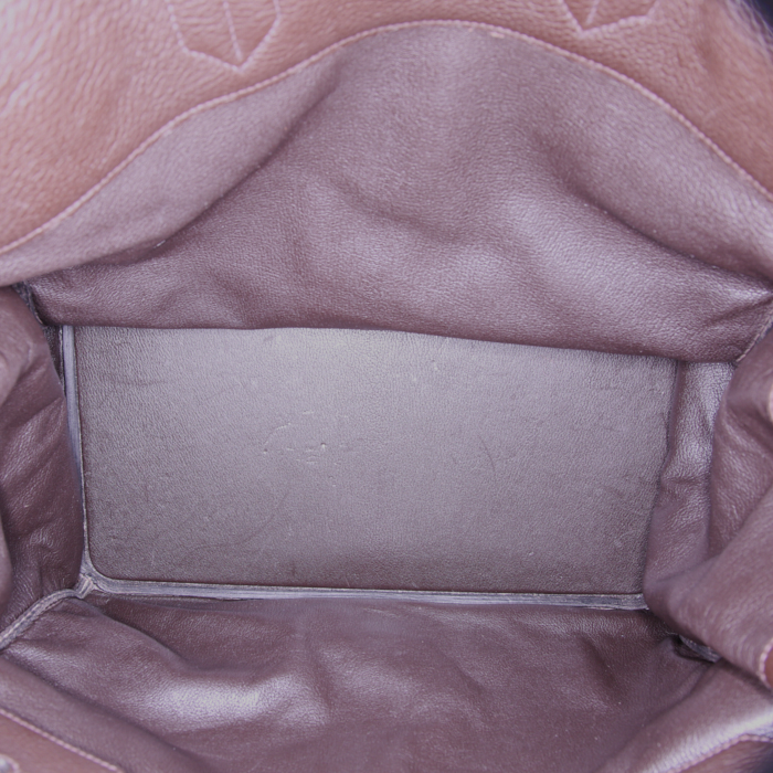 Borsa weekend Hermes Haut à Courroies in pelle togo marrone - Detail D2