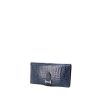 Hermès Béarn wallet in blue porosus crocodile - 00pp thumbnail