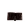 Hermès Béarn wallet in brown niloticus crocodile - 360 thumbnail