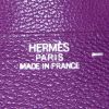 Hermès Béarn wallet in purple Anemone lizzard - Detail D3 thumbnail