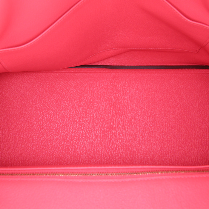 Hermes Birkin 35 cm handbag in pink Jaipur epsom leather - Detail D2