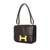 Hermes Constance handbag in brown crocodile nova guinea - 00pp thumbnail