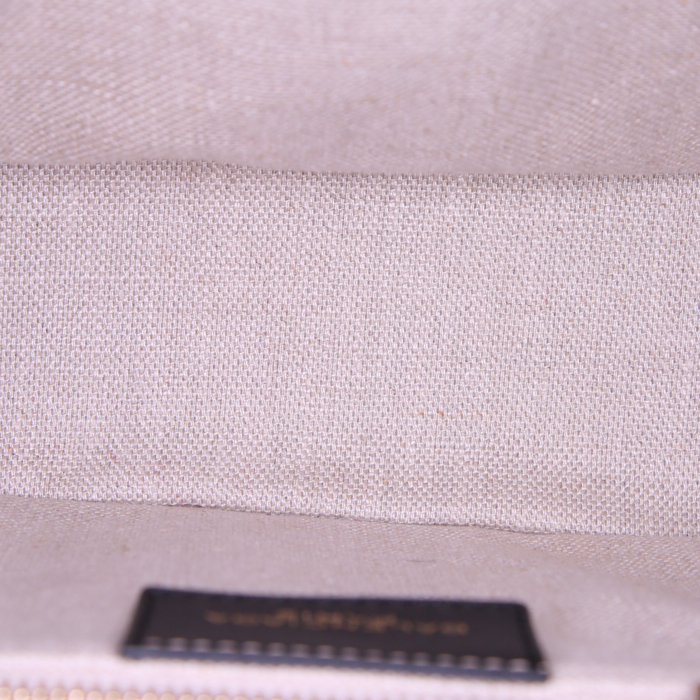 Bolso bandolera Balenciaga en cuero negro y piel de pitón negra - Detail D2