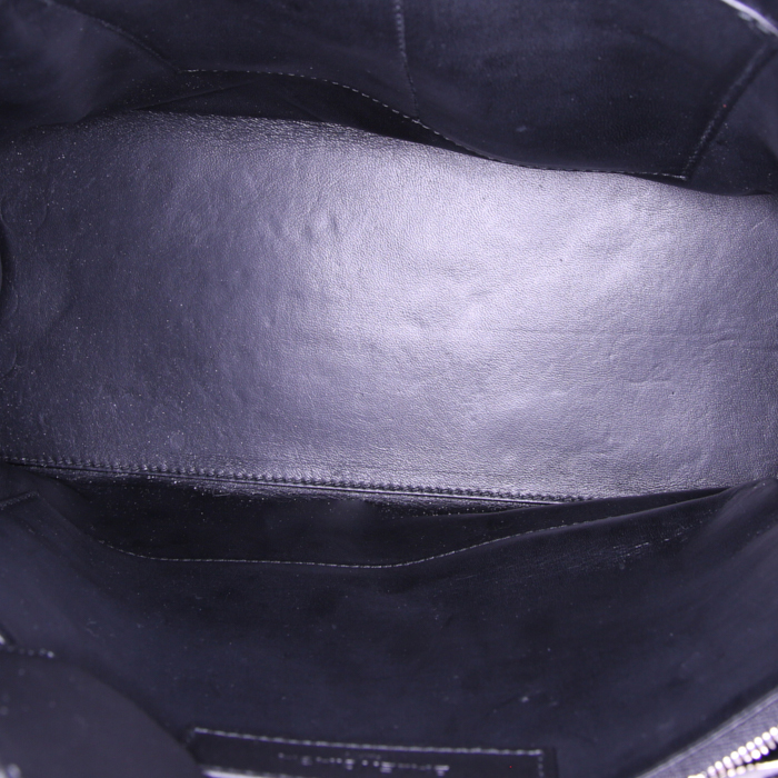 Balenciaga Dix Cartable Zip handbag in black leather - Detail D2