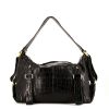 Loewe shoulder bag in black crocodile - 360 thumbnail