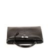 Hermes Kelly 40 cm handbag in black porosus crocodile - 360 Front thumbnail