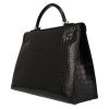 Hermes Kelly 40 cm handbag in black porosus crocodile - Detail D5 thumbnail