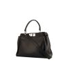 Fendi Peekaboo Regular handbag in black leather - 00pp thumbnail