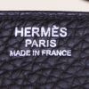 Sac bandoulière Hermès Steve en cuir taurillon clémence noir - Detail D3 thumbnail