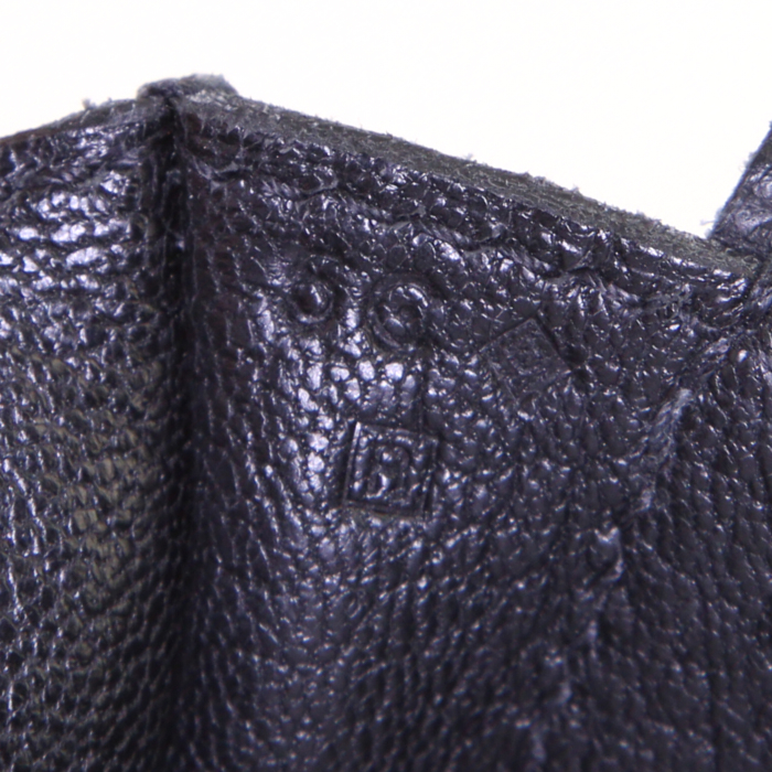 Hermès Steve shoulder bag in black leather taurillon clémence - Detail D4