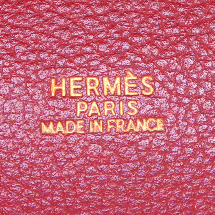 Borsa a spalla Hermès Market in pelle rossa - Detail D3
