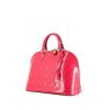 Louis Vuitton Alma small model handbag in fuchsia monogram patent leather - 00pp thumbnail