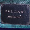 Bulgari Serpenti bag worn on the shoulder or carried in the hand in green python - Detail D4 thumbnail
