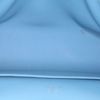 Bolsito de mano Hermès Kelly - Clutch en cuero swift azul - Detail D2 thumbnail