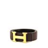 Cinturón Hermès Ceinture H en cuero togo marrón - 00pp thumbnail
