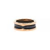 Bulgari B.Zero1 medium model ring in pink gold and ceramic, size 60 - 00pp thumbnail