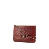 Chanel Vintage bag worn on the shoulder or carried in the hand in burgundy quilted leather - 00pp thumbnail