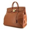 Bolsa de viaje Hermes Haut à Courroies - Travel Bag en cuero veau gras marrón - 00pp thumbnail