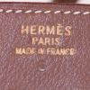 Bolsa de viaje Hermes Haut à Courroies - Travel Bag en cuero veau gras marrón - Detail D3 thumbnail