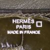 Borsa a tracolla Hermes Constance mini in coccodrillo verde kaki - Detail D4 thumbnail