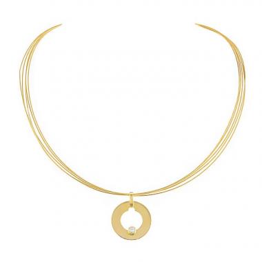 Colgante Dinh Van Cible en oro amarillo y diamante