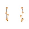 Lorenz Baümer Fil d'Amour medium model hoop earrings in pink gold and diamonds - 00pp thumbnail
