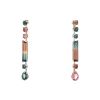 Lorenz Bäumer earrings for non pierced ears in pink gold, white gold and tourmaline - 00pp thumbnail
