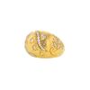 Lorenz Bäumer Suivre Son Étoile boule ring in yellow gold,  diamonds and sapphire - 00pp thumbnail