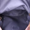 Zaino Louis Vuitton Palm Springs in tela monogram marrone e pelle nera - Detail D2 thumbnail