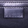 Celine Vintage bag worn on the shoulder or carried in the hand in black and brown bicolor coated Triomphe canvas and black leather - Detail D3 thumbnail