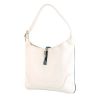 Hermès Trim bag worn on the shoulder or carried in the hand in white togo leather and blue jean piping - 00pp thumbnail