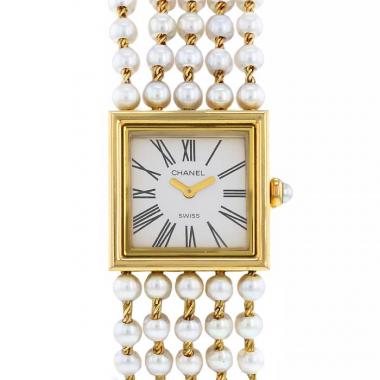 Reloj Chanel Mademoiselle de oro amarillo Circa  1990