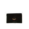 Clutch de noche Hermès Pochette Angle Or en cuero de ternero doblis negro - 360 thumbnail