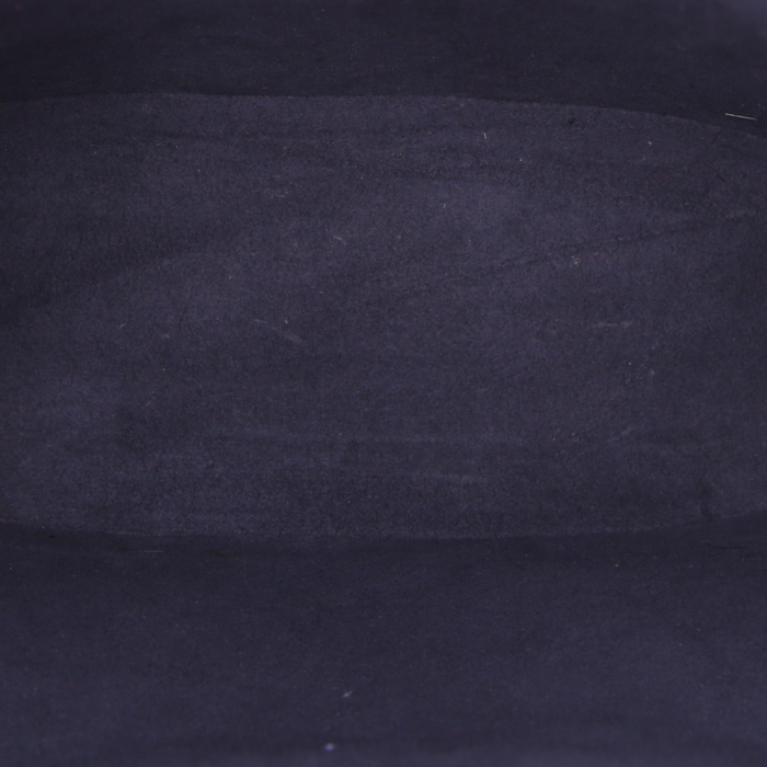 Sac porté épaule Louis Vuitton Verseau en cuir épi noir et plexiglas noir - Detail D2