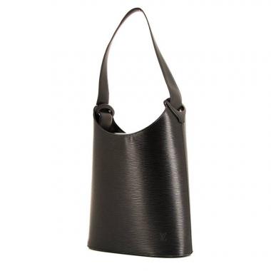 Bolso para llevar al hombro Louis Vuitton Verseau en cuero Epi negro y plexiglás negro