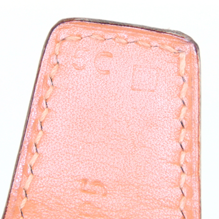 Hermès Ceinture H belt in grey crocodile - Detail D2