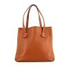 Shopping bag Hermès Victoria II in pelle togo arancione - 360 thumbnail