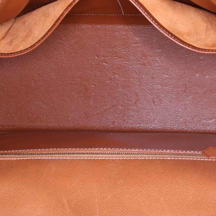 Borsa da spalla o a mano Hermes Kelly 32 cm in pelle Epsom gold - Detail D3