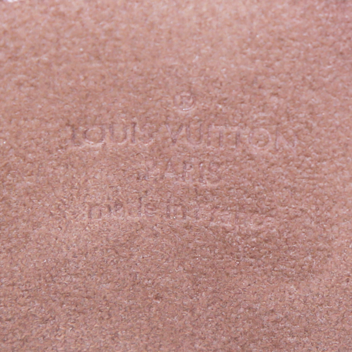 Sac à main Louis Vuitton Beverly en toile monogram multicolore noire et cuir naturel - Detail D3