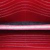 Bolso bandolera Saint Laurent Wallet on Chain en cuero granulado acolchado rojo - Detail D2 thumbnail