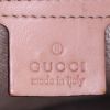 Bolso de mano Gucci Mors en lona beige y azul y cuero marrón - Detail D3 thumbnail