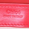 Borsa a tracolla Chloé C mini in pelle rossa e camoscio rosso - Detail D3 thumbnail