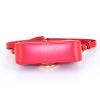 Chloé C mini shoulder bag in red leather and red suede - Detail D4 thumbnail