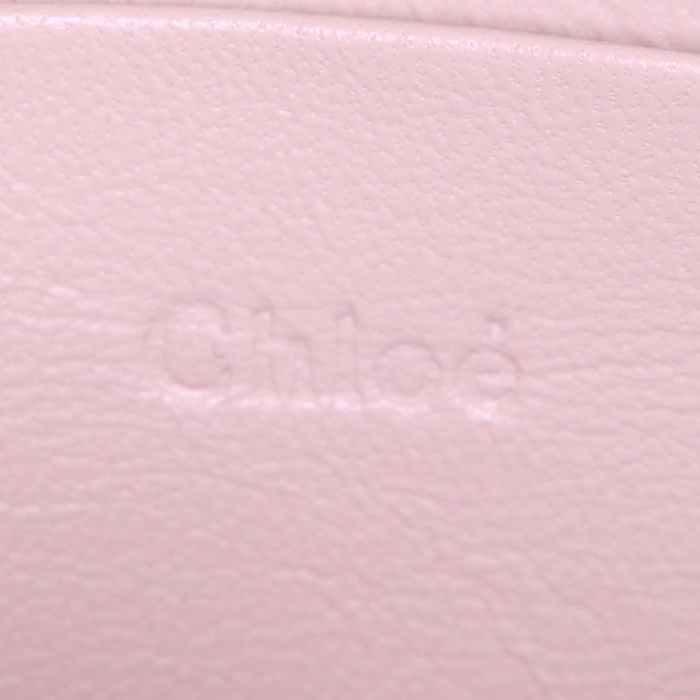 Chloé Nile shoulder bag in brown leather and brown suede - Detail D4