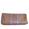 Louis Vuitton Keepall Editions Limitées Kim Jones travel bag in brown monogram canvas and grey leather - Detail D5 thumbnail