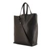 Celine Vertical shopping bag in black grained leather - 00pp thumbnail