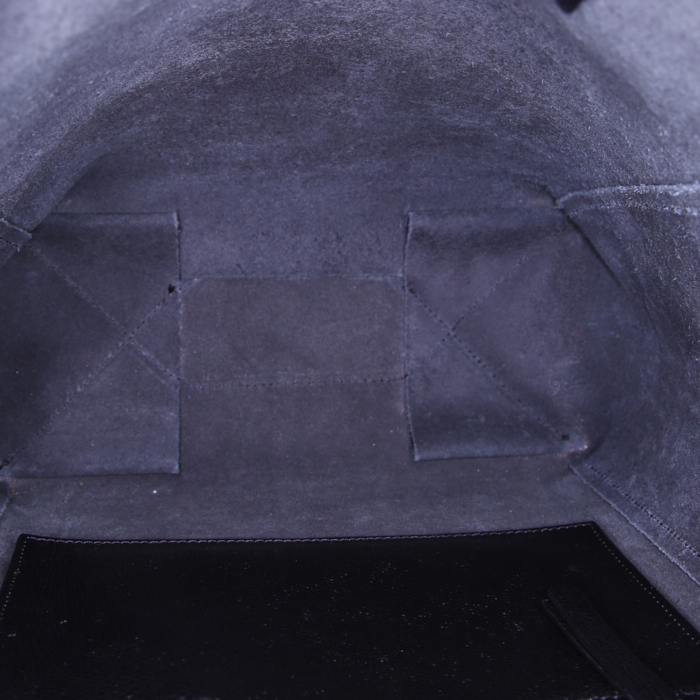 Shopping bag Celine Vertical in pelle martellata nera - Detail D3