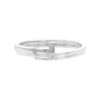 Tiffany & Co Square T size M bracelet in silver and diamonds - 00pp thumbnail