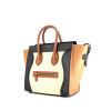 Celine Luggage medium model handbag in cream color, gold and blue leather - 00pp thumbnail